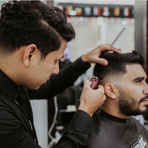 男性髪カット