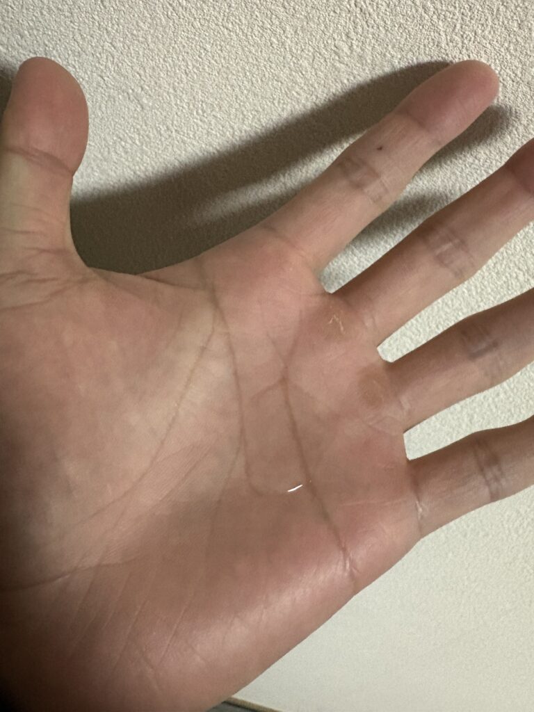 ワンプッシュ分のオイル