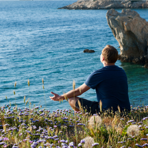 リラックス男性