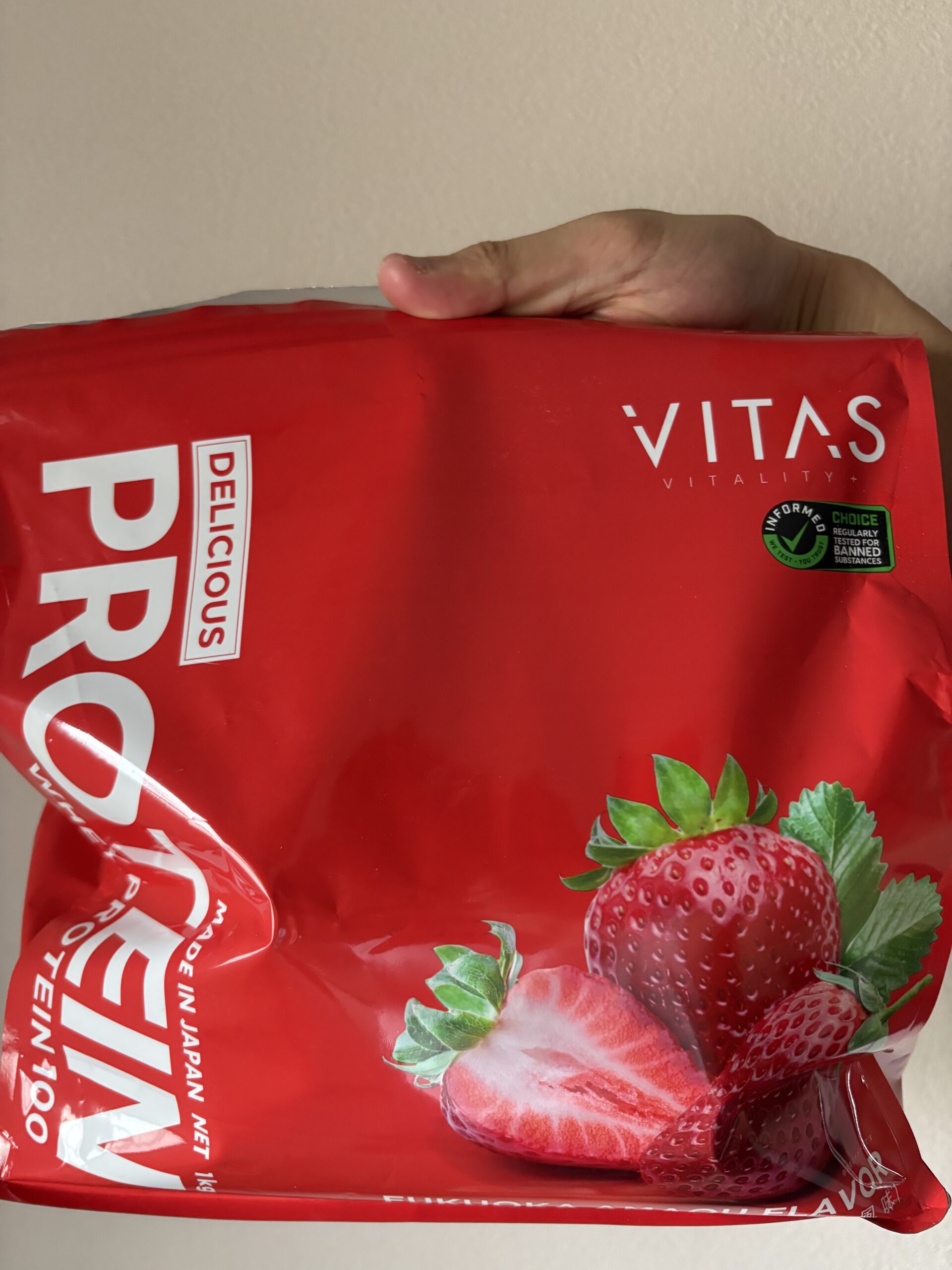 バイタスプロテインストロベリー味