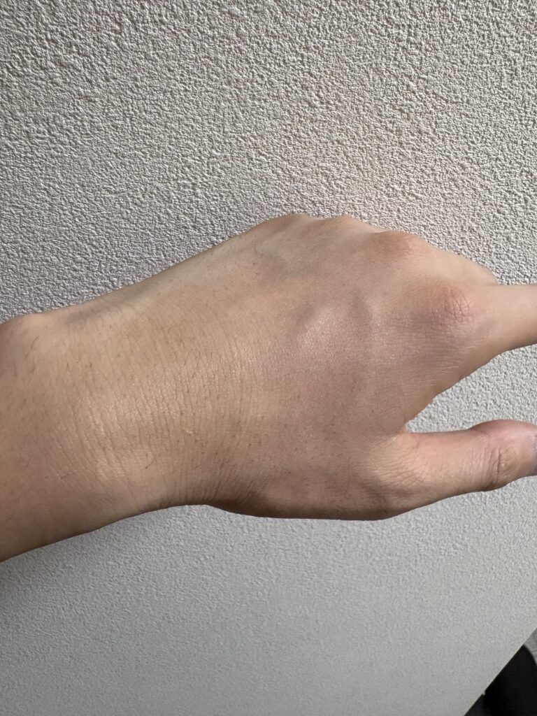 塗った後